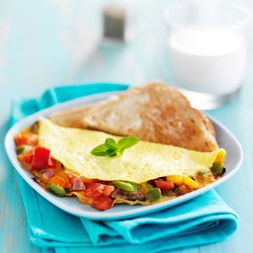 Crêpe salée de polenta Crêpe salée de polenta