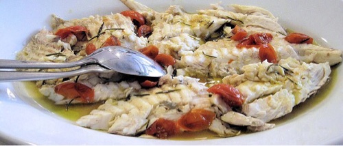 Cabillaud sur lit de tomates minceur light Cabillaud sur lit de tomates minceur light