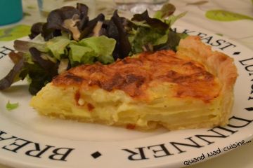 Quiche au maroilles et aux pommes de terre