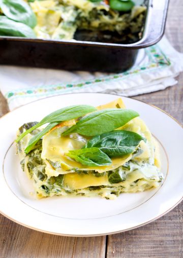 Lasagne aux épinards et à la béchamel