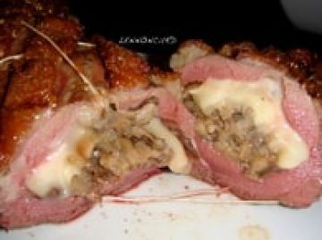 Magret de canard farci aux champignons et fromage Magret de canard farci aux champignons et fromage