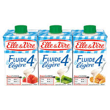 Crème fraîche liquide 4% Crème fraîche liquide 4%