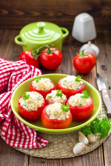 Tomates farcies au fromage frais Tomates farcies au fromage frais