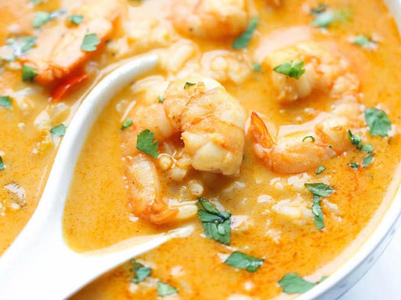 Soupe thaï crevettes et lait de coco au Thermomix Soupe thaï crevettes et lait de coco au Thermomix