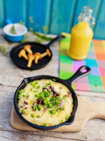 Omelette aux girolles Omelette aux girolles