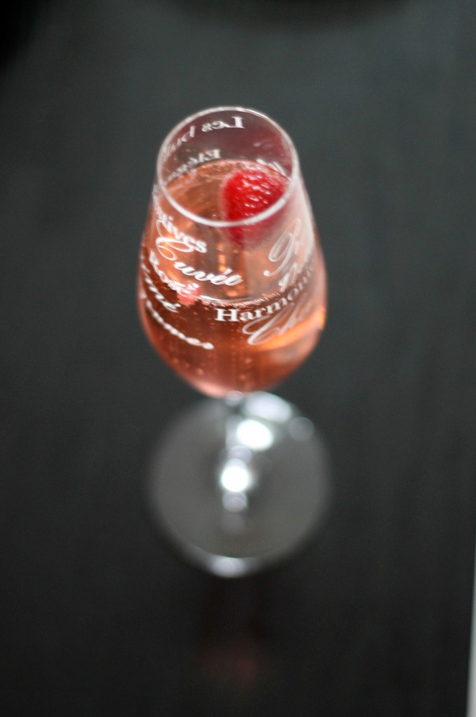 Soupe champenoise à la framboise