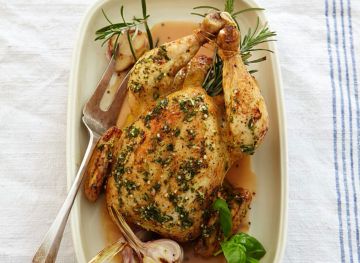 Poulet farci aux pommes et aux boudins Poulet farci aux pommes et aux boudins