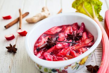 Rhubarbe au sirop Rhubarbe au sirop