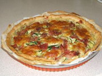 Tarte courgettes jambon cru Tarte courgettes jambon cru