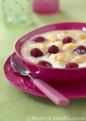 Velouté de melon aux framboises Velouté de melon aux framboises