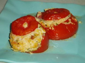 Tomates farcies à la polenta Tomates farcies à la polenta