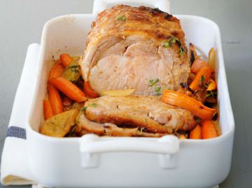 Rôti de veau et carottes caramélisées Rôti de veau et carottes caramélisées