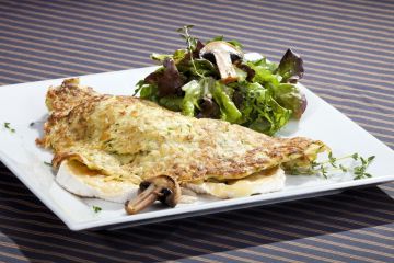 Omelette au camembert Omelette au camembert