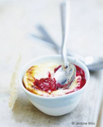 Crème d'amandes et framboises Crème d'amandes et framboises