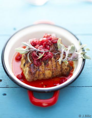 Rôti de porc aux groseilles Rôti de porc aux groseilles