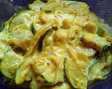 Courgettes lait de coco curry Courgettes lait de coco curry