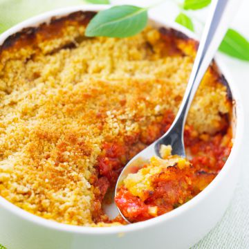 Crumble salé aux tomates Crumble salé aux tomates