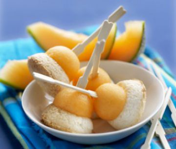 Rochers noix de coco et melon Rochers noix de coco et melon