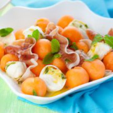 Salade melon jambon fromage Salade melon jambon fromage
