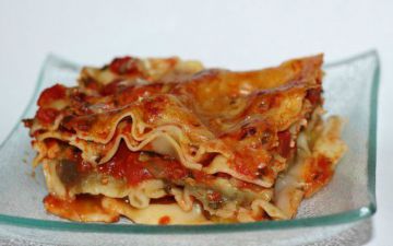 Lasagnes aubergine-mozza Lasagnes aubergine-mozza