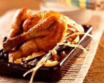 Poulet rôti au miel et à la vanille Poulet rôti au miel et à la vanille