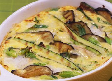 Gratin de cabillaud aux aubergines et aux courgettes Gratin de cabillaud aux aubergines et aux courgettes