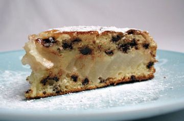 Gâteau moelleux aux pépites de chocolat et aux poires Gâteau moelleux aux pépites de chocolat et aux poires
