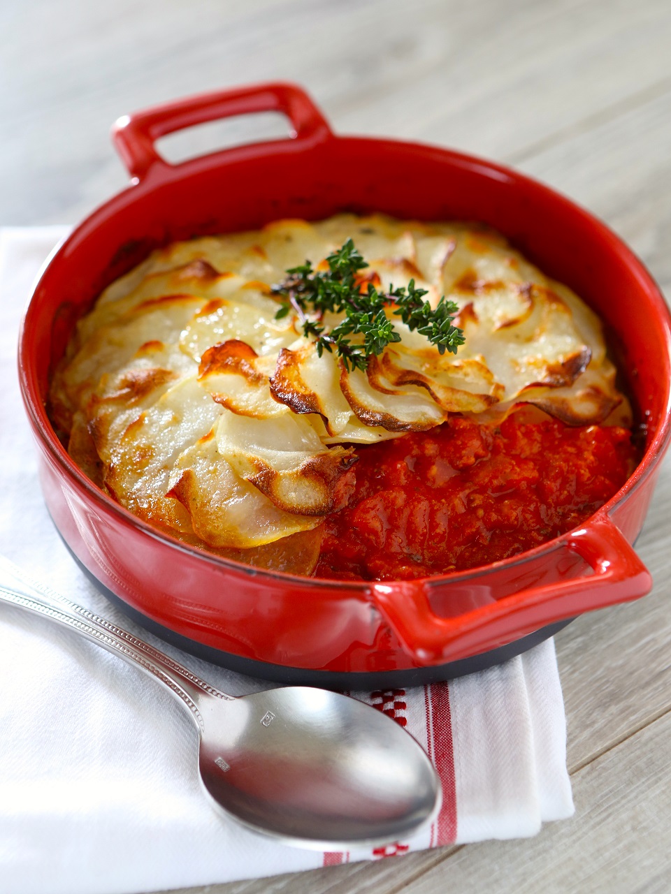Gratin de pommes de terre à la Bolognaise Gratin de pommes de terre à la Bolognaise