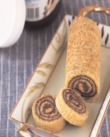 Gâteau roulé à l'orange et au Nutella® Gâteau roulé à l'orange et au Nutella®