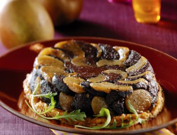 Tatin de boudin aux poires Tatin de boudin aux poires