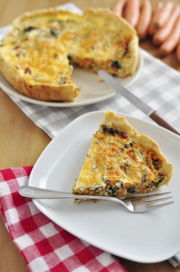 Quiche aux carottes, poireaux et 4 épices Quiche aux carottes, poireaux et 4 épices