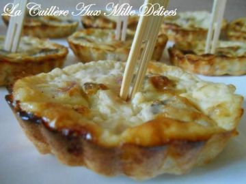 Mini quiches sans pâte jambon & champignon Mini quiches sans pâte jambon & champignon