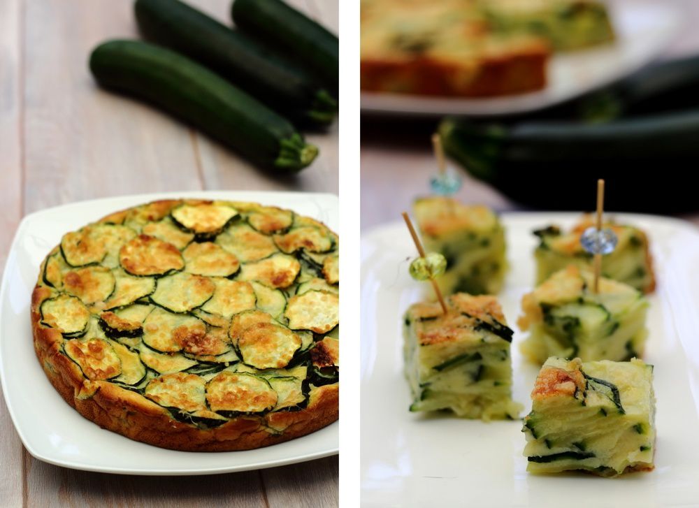 Gateau invisible aux courgettes parmesan Gateau invisible aux courgettes parmesan