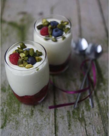Fruits rouges et crème au mascarpone Fruits rouges et crème au mascarpone