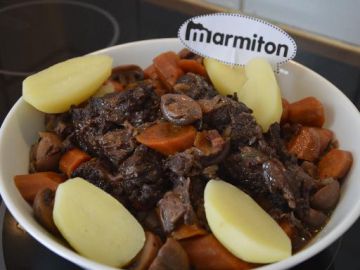 Joue de boeuf à la bourguignonne Joue de boeuf à la bourguignonne
