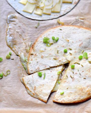Quesadillas au comté et au fenouil Quesadillas au comté et au fenouil