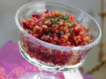 Salade de petit épeautre, betterave et carotte Salade de petit épeautre, betterave et carotte