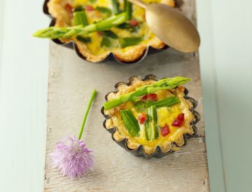 Flan au saumon et aux asperges vertes Flan au saumon et aux asperges vertes