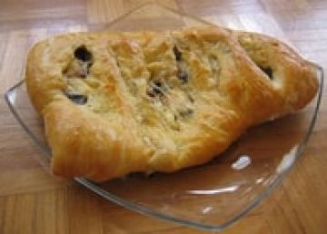 Fougasse aux lardons et aux olives