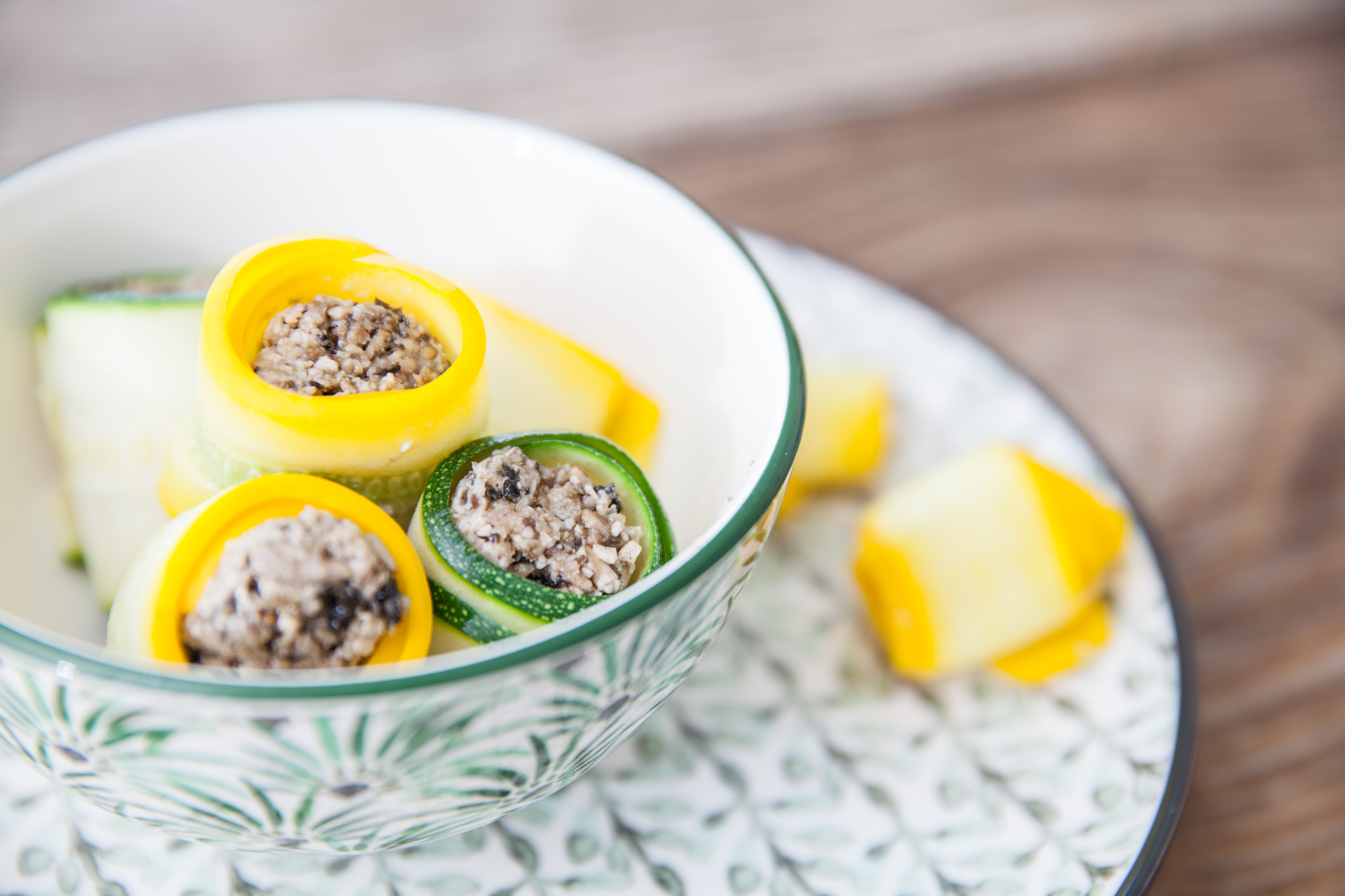 Roulades de courgettes aux algues Roulades de courgettes aux algues
