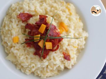 Risotto au fromage et au chorizo Risotto au fromage et au chorizo