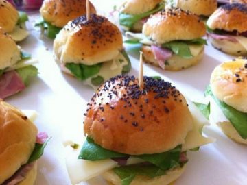 Mini hamburger maison jambon emmental Mini hamburger maison jambon emmental