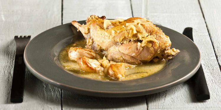 Lapin à la Moutarde et Champignons light cookeo