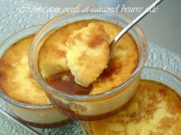 Cremes aux oeufs et caramel au beurre sale Cremes aux oeufs et caramel au beurre sale