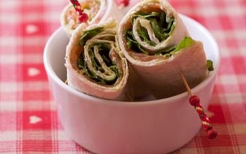 Wrap saumon roquette simple Wrap saumon roquette simple