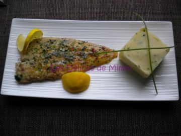 Sole meunière et purée citronnée à la ciboulette Sole meunière et purée citronnée à la ciboulette