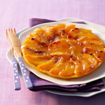 Tatin de pêches au beurre d’orange