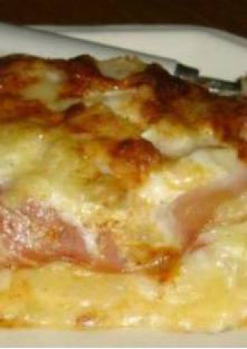 Millefeuille de pommes de terre au bacon et au chèvre Millefeuille de pommes de terre au bacon et au chèvre