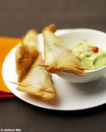 Merlan en papillottes, crème d'avocat Merlan en papillottes, crème d'avocat