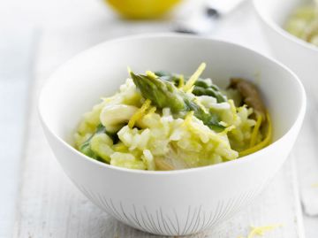 Risotto asperges et champignons Risotto asperges et champignons